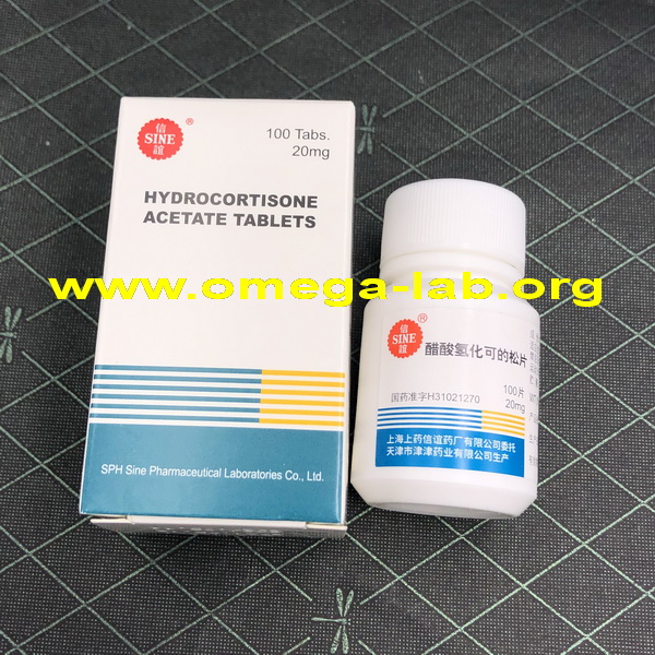 Hydrocortisone acetate 20mg x 100 tablets