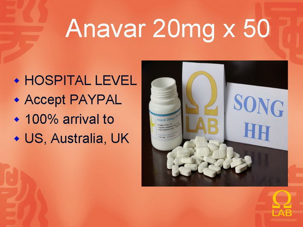 Anavar Oxandrolone 20mg x 50 tablets x 10 bottles